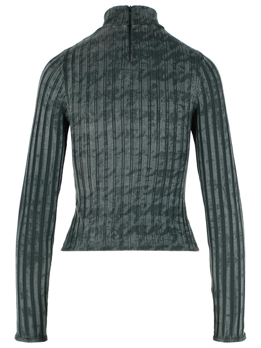 Diesel – Grauer Pullover aus Baumwollmischung