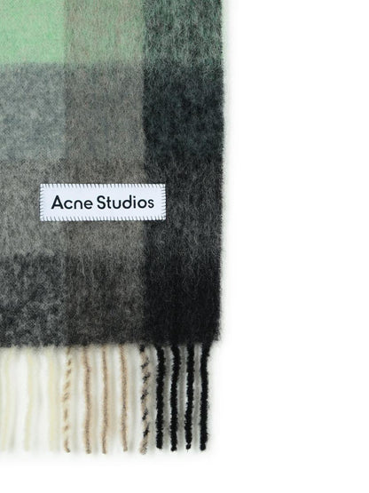 Acne Studios – Grüner Schal aus Alpaka-Mischgewebe