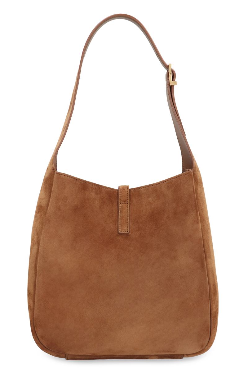 Saint Laurent Le 5 À 7 Piccola Wildlederhandtasche