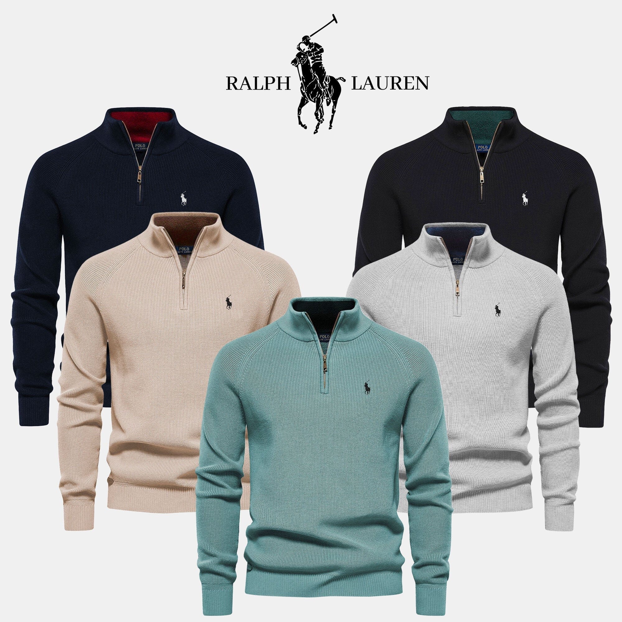 R&amp;L™-Pullover mit Reißverschluss für Herren (Ausverkauf)