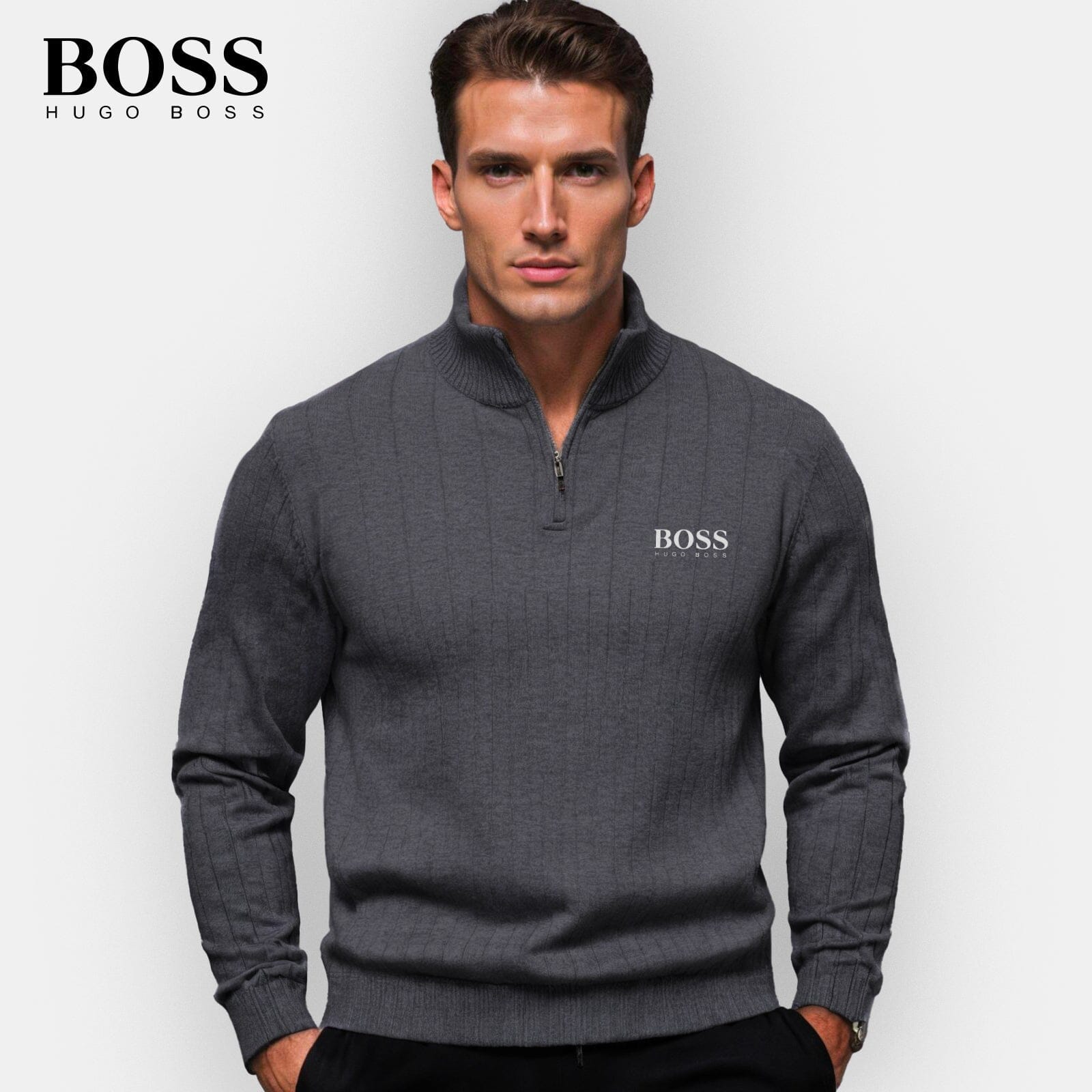 Herren-Pullover mit Reißverschluss (Ausverkauf)