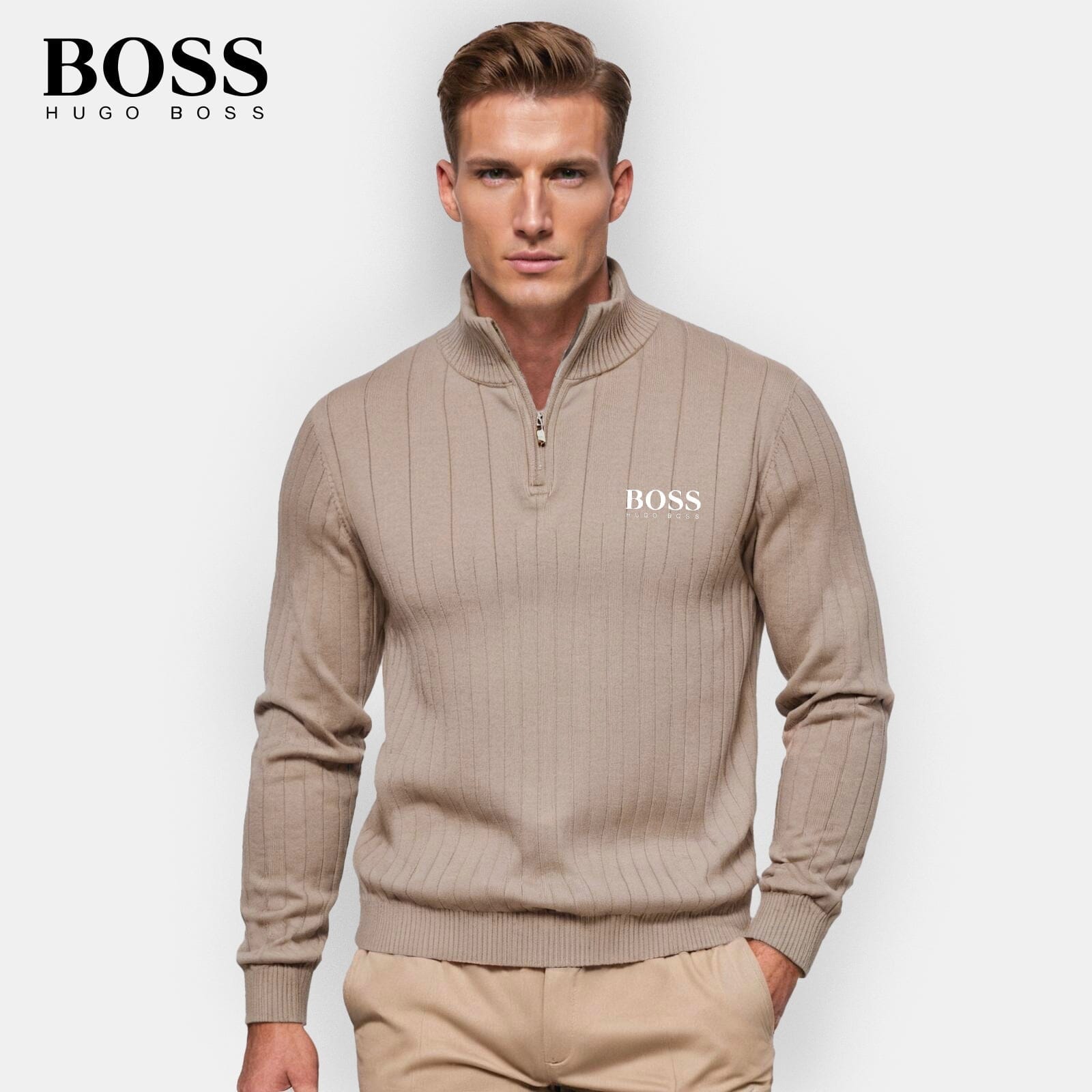 Herren-Pullover mit Reißverschluss (Ausverkauf)